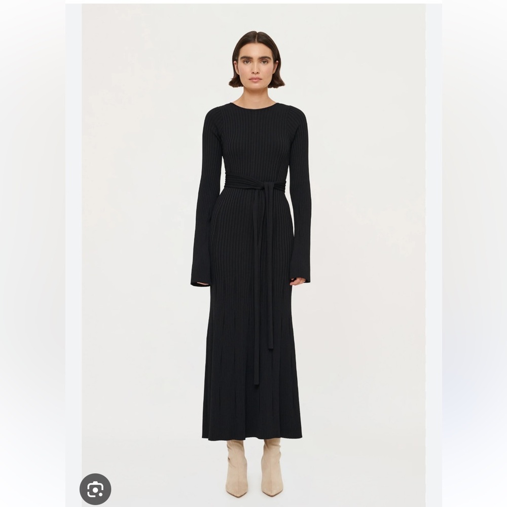 CLEA Emerson Rib Dress in Black
